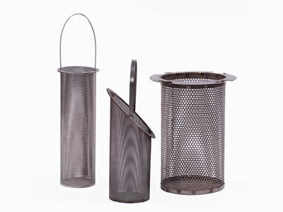 There are three basket filter elements with different density.
